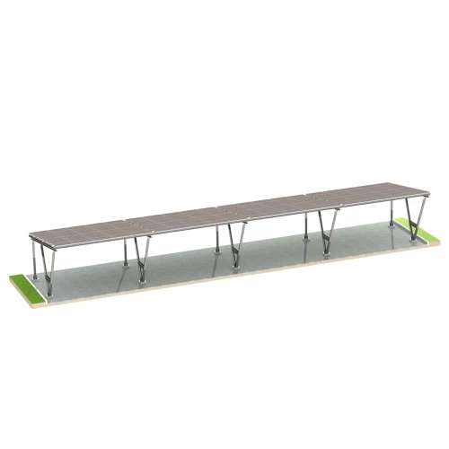 Parcheggio fotovoltaico VICA per 8 veicoli Carport 4x2 moduli GPV-105-08 (2)