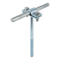 Supporto per filo avvitabile h=12cm zincato galvanico 000-150 (1)