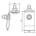 Supporto universale per falda acciaio zincato galvanicamente 000-157 (2)