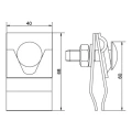 Supporto per falda acciaio zincato galvanicamente 000-158 (2)