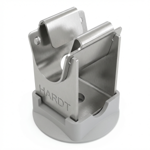 Paletto basso per filo con base in plastica h=20mm acciaio inox resistente agli acidi