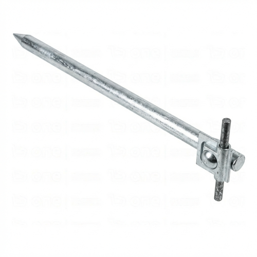 Picchetto di ancoraggio con blocco l=35cm acciaio zincato galvanicamente 000-162 (1)
