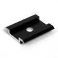 Morsetto centrale H8 alluminio 6060 foro M8 Anodizzato PV-04-04