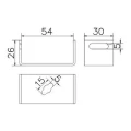 Supporto per bandella B fino a 50x4mm acciaio zincato galvanicamente 000-172 (2)