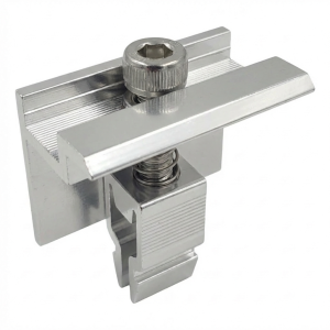 Morsetto laterale H35 L50 Klik (tipo 2) Anodizzato argento