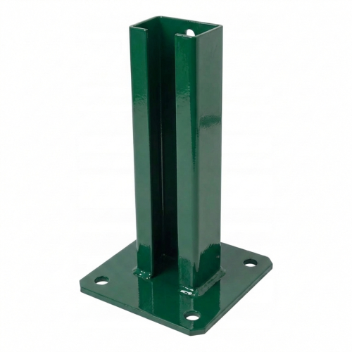 Base per palo di recinzione 60x40 verde RAL 6005 zincata 000-155 (1)