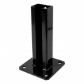 Base per palo di recinzione 60x40 nera RAL 9005 zincata 000-153 (1)