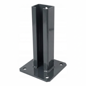 Base per palo di recinzione 60x40 mm antracite RAL 7016 zincata