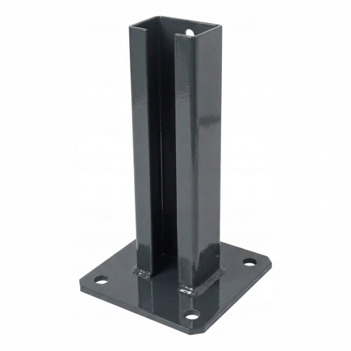 Base per palo di recinzione 60x40 antracite RAL 7016 zincata 000-152 (1)