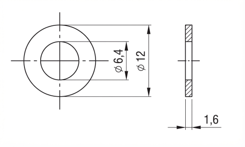 Rondella M6 DIN 125 A2 140 HV 6.4 - 1000 pezzi 000-078 (2)