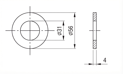 Rondella M30 DIN 125 A2 140 HV 28 - 50 pezzi 000-168 (2)