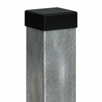 Paletto per recinzione 100x100x2 mm, lunghezza 2,4 m, zincato