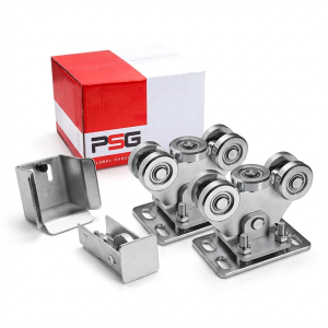 Set di carrelli per cancelli scorrevoli autoportanti + accessori KIT per guida 70