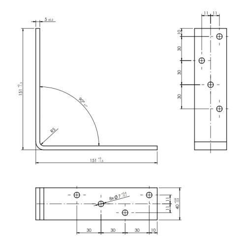 Squadra per trave KB-4 180x120x40x5 000-122 (2)