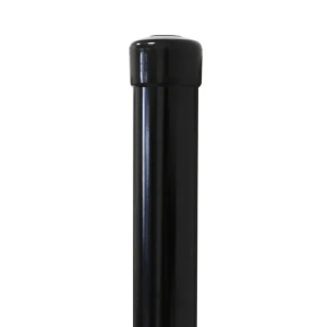 Paletto per recinzione Fi 42,4x1,5, lunghezza 2,3 m, nero RAL 9005