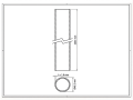 Paletto per recinzione Fi 48,3x1,5, lunghezza 2,3 m, grafite RAL 7016 000-227 (2)