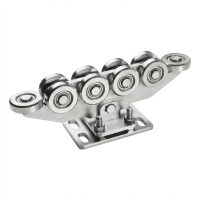 Carrello mobile 80/10 rulli in acciaio