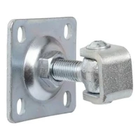 Cerniera regolabile con rosetta M16 80x80x3 mm, occhiello zincato