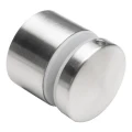 Supporto puntuale per vetro fi 50/30/M10x45, vetro 8-21,52 mm, AISI 304, sistema piatto, satinato 000-262 (1)