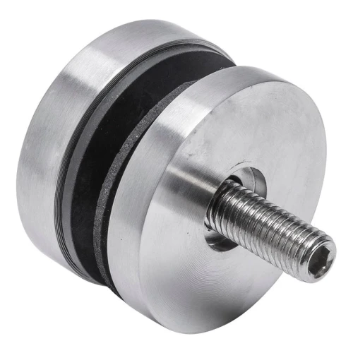 Supporto puntuale per vetro fi 50/8/M10x50, vetro 8-17,52 mm, AISI 304, sistema piatto, satinato 000-266 (2)
