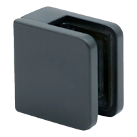 Supporto per vetro 45x45x26 mm antracite vetro 6-10,76 mm zamak sistema piatto verniciato