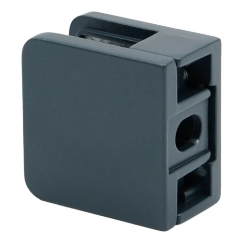 Supporto per vetro 45x45x26 mm antracite vetro 6-10,76 mm zamak sistema piatto verniciato 000-269 (2)