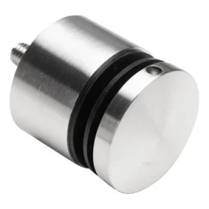 Supporto puntuale per vetro fi 50/30/M10x70 vetro 8-17,52 mm AISI 304 sistema piatto satinato