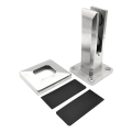 Supporto verticale per vetro spigot 50x50/100x100 mm vetro 12-17,52 mm AISI 304 satinato 000-291 (4)