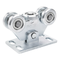 Carrello portante 80 per cancello scorrevole – 5 ruote, ruote in acciaio