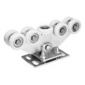 Kit carrelli per cancello scorrevole: 2× carrello (9 ruote, plastica) + accessori 000-252 (2)