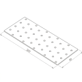 Piastra perforata connettore carpenteria PP 9 80x200x2,0 000-366 (4)