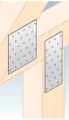 Piastra perforata connettore carpenteria PP 9 80x200x2,0 000-366 (5)