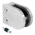Supporto per vetro 50x40x26 mm con pin, vetro 6-10,76 mm, AISI 304, sistema 42,4, lucido 000-264 (1)