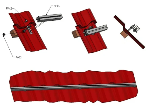 Profilo in alluminio 221cm 40x40 per bulloni a martello Anodizzato PV-01-08-AN (2)