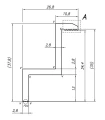 Morsetto terminale H35 alluminio 6060 foro M8 PV-03-05 (1)