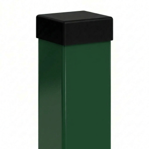 Paletto per recinzione 100x100x3 mm, lunghezza 2,2 m, verde RAL 6005