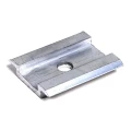 Morsetto centrale H8 alluminio 6060 foro M8 PV-04-03