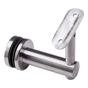 Fissaggio corrimano a vetro 10,76-25,52mm fi 50mm AISI304 sistema 42,4 satinato