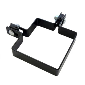 Staffa angolare per pannelli di recinzione 100x100 mm nera