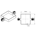 Staffa intermedia per pannelli recinzione 100x100 mm zincata 000-777 (4)