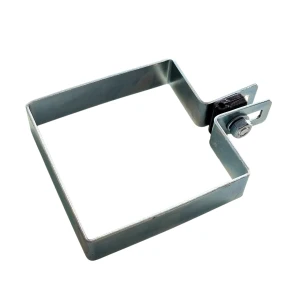 Staffa terminale per pannelli di recinzione 100x100 mm zincata