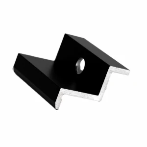Morsetto terminale H32 alluminio 6060 foro M8 Anodizzato