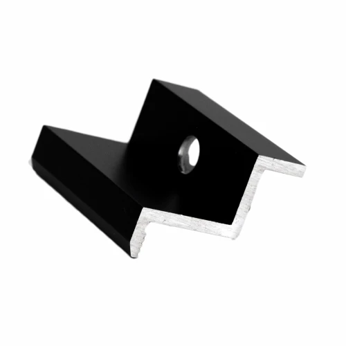 Morsetto terminale H32 alluminio 6060 foro M8 Anodizzato PV-03-04