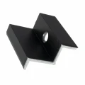 Morsetto terminale H35 alluminio 6060 foro M8 Anodizzato PV-03-06