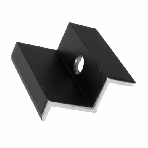 Morsetto terminale H35 alluminio 6060 foro M8 Anodizzato PV-03-06