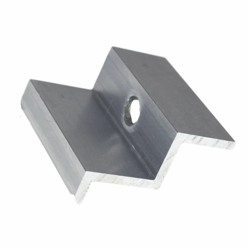 Morsetto terminale H40 alluminio 6060 foro M8 PV-03-09