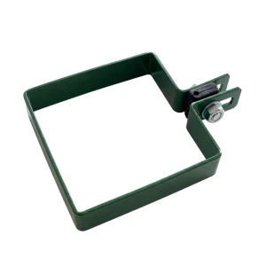 Staffa terminale per pannelli di recinzione 100x100 mm verde