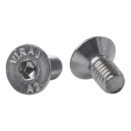 Vite a testa svasata M6x12 mm A2 DIN 7991 – impronta esagonale, acciaio inossidabile 000-814 (1)