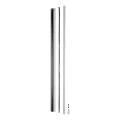 Kozza KB5000 – balcone francese completo in alluminio H1100 mm, sistema piatto, anodizzato opaco 000-850 (4)