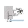 Kozza KB5000 – balcone francese completo in alluminio H1100 mm, sistema piatto, anodizzato opaco 000-850 (7)